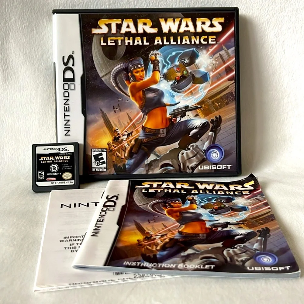 Nintendo DS Star Wars Lethal Alliance Video Game Complete w/Case & Manual